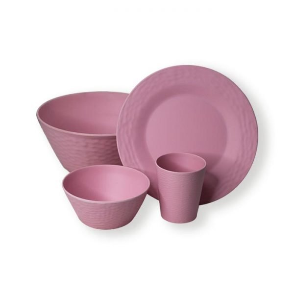 Embossed dinnerware sets with bowl cup plate