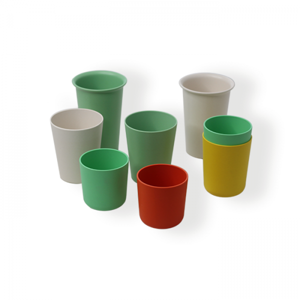 Pantone color customized multi-capacity PLA cup set