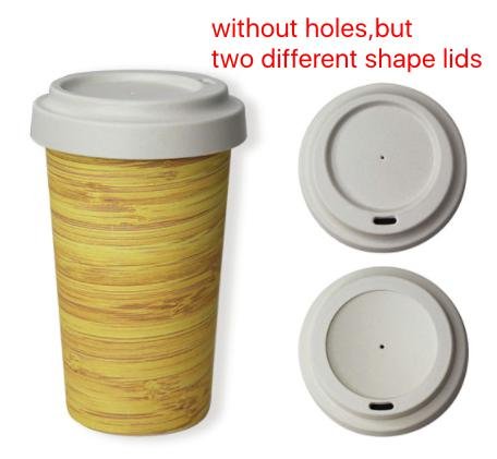 without holes,but two different shape lids from aveco