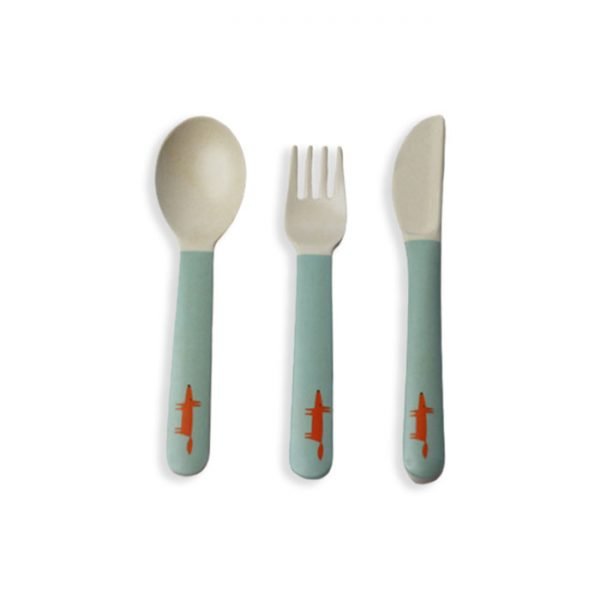 Aveco mini-safe baby cutlery set with round head knife