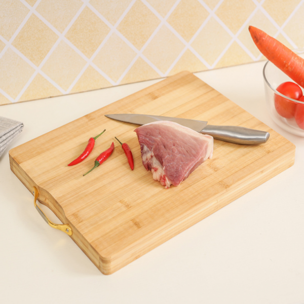 Amazon hot cutting board set wholesale with gold handle