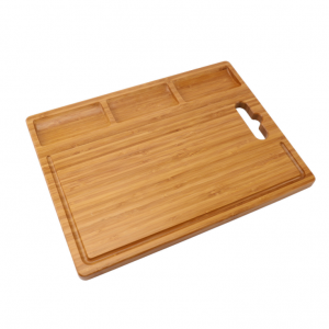 Aveco best cutting board with 3 same size storage slot