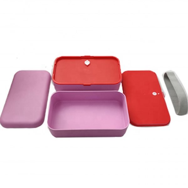 new material 2 layer 100% biodegradable pla lunch-box